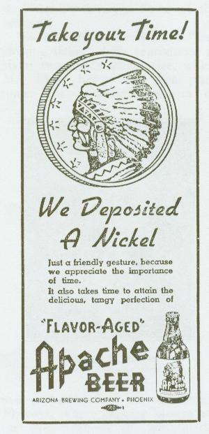 Flyer for the Arizona Brewery Nickle promo.