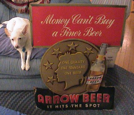 Arrow Beer sign.