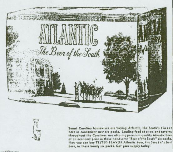 Atlantic Beer ad March 1955.