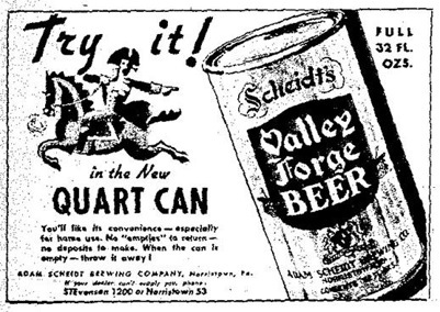Valley Forge Quart ad.