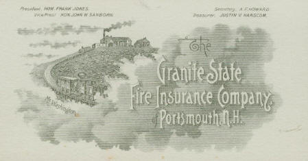 Granite State Insurance blotter.