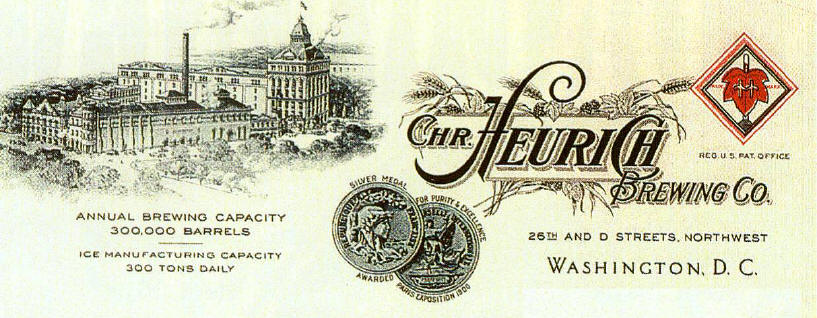 Christian Heurich letterhead.