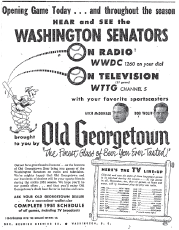 1951 Old Georgetown ad.