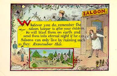 Prohibition postcard.
