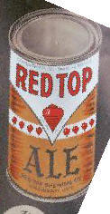 red top ale can.